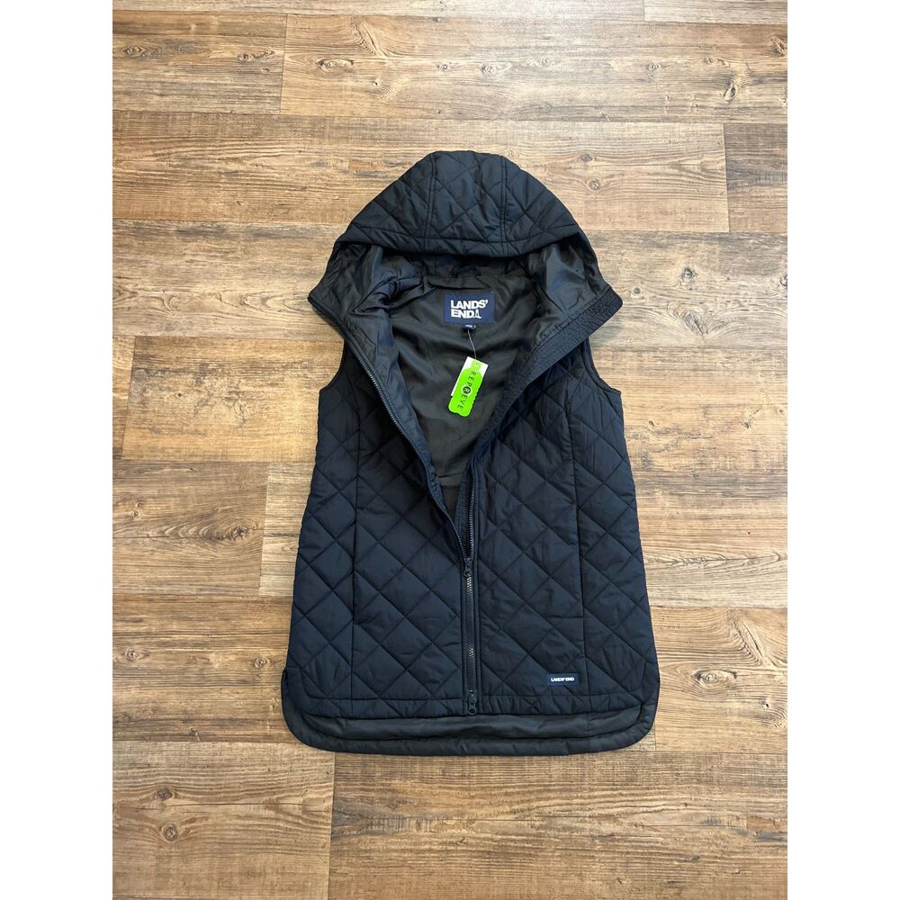 Lands' End Long Quilted Vest